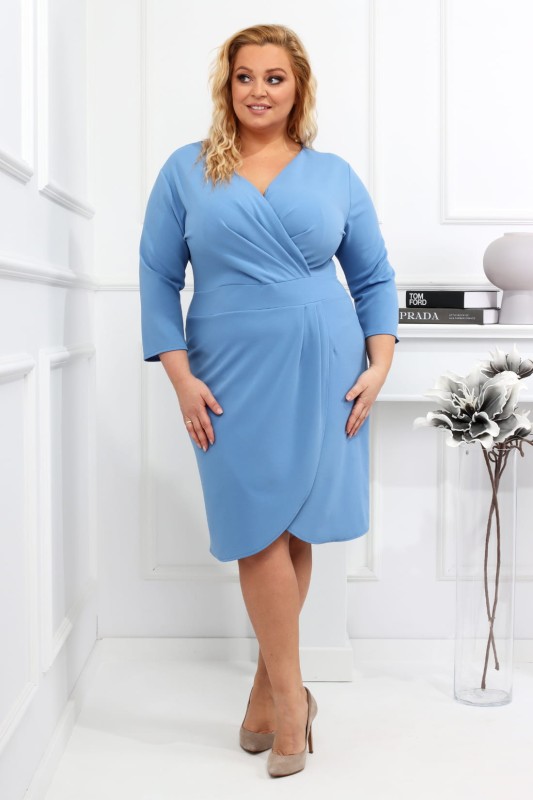 Sukienka plus size kopertowa Suzana (L.r 42 do 52 )   