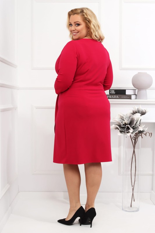 Sukienka plus size kopertowa Suzana ( r. 42 do 52 )   