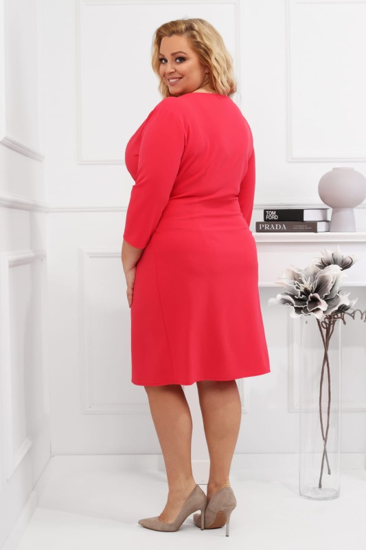 Sukienka plus size kopertowa Suzana ( r. 42 do 52 )   