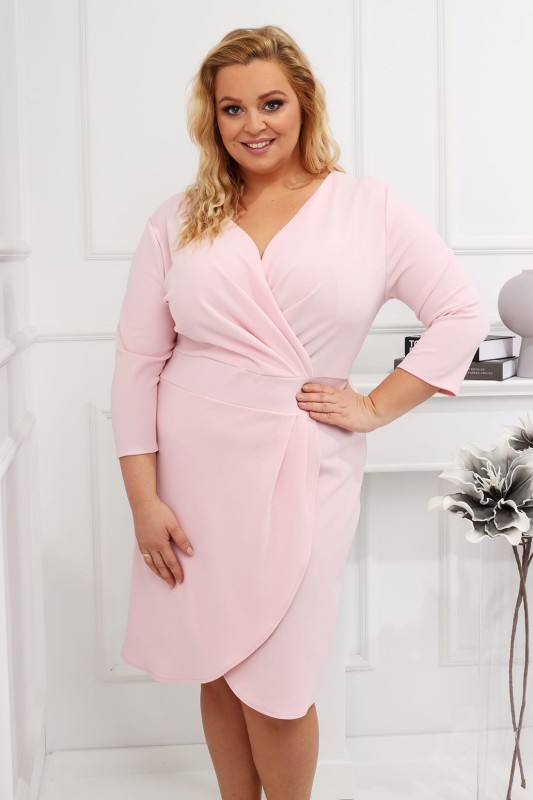 Sukienka plus size kopertowa Suzana (L.r 42 do 52 )  