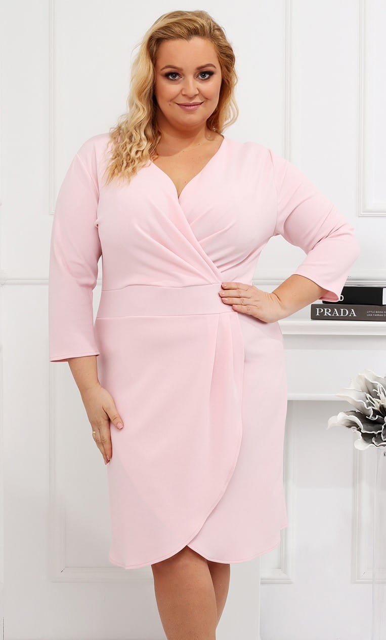 Sukienka plus size kopertowa Suzana (L.r 42 do 52 )  