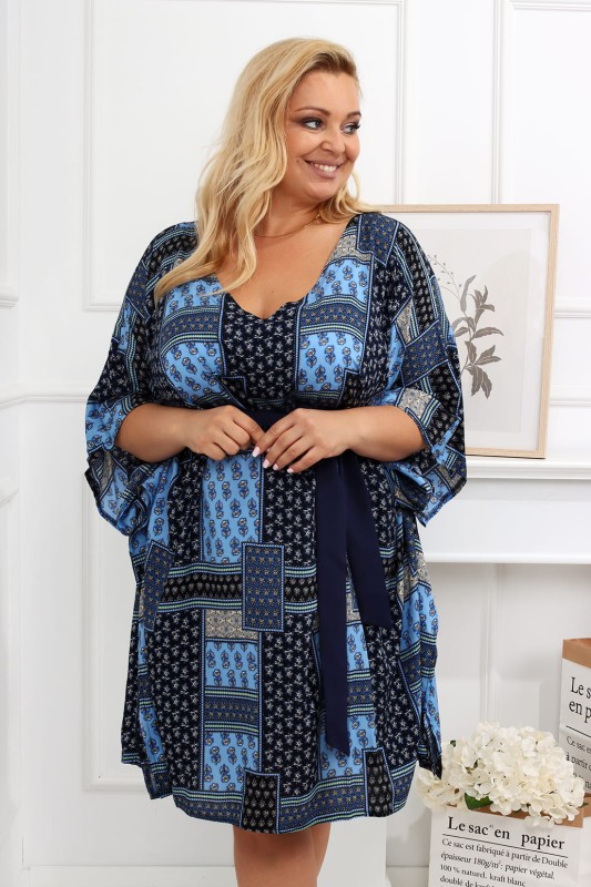 Sukienka plus size Nietoperz ORIENT  ( r. 48 do 60) 
