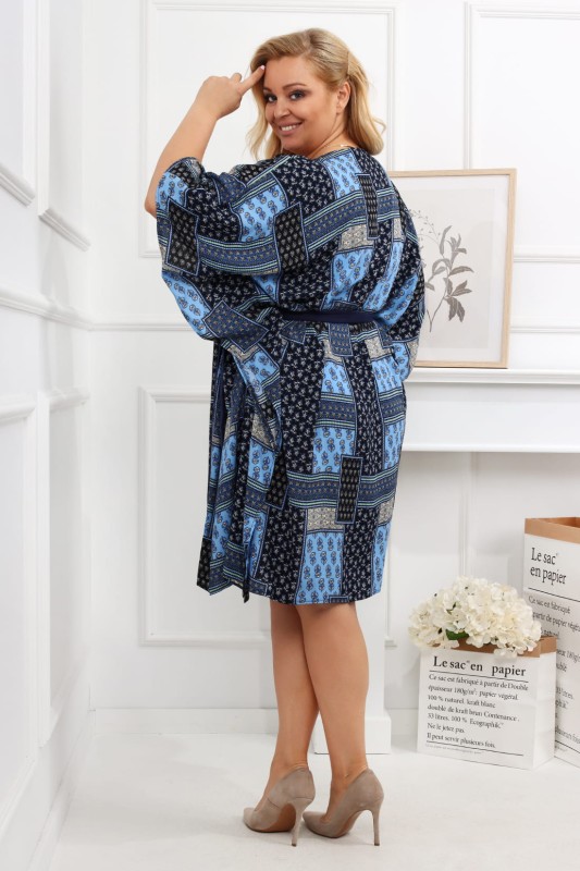 Sukienka plus size Nietoperz ORIENT  ( r. 48 do 60) 