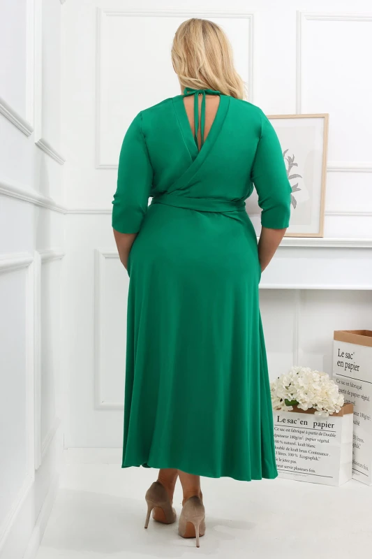 Sukienka plus size Salma zielona (r. 44-54) 