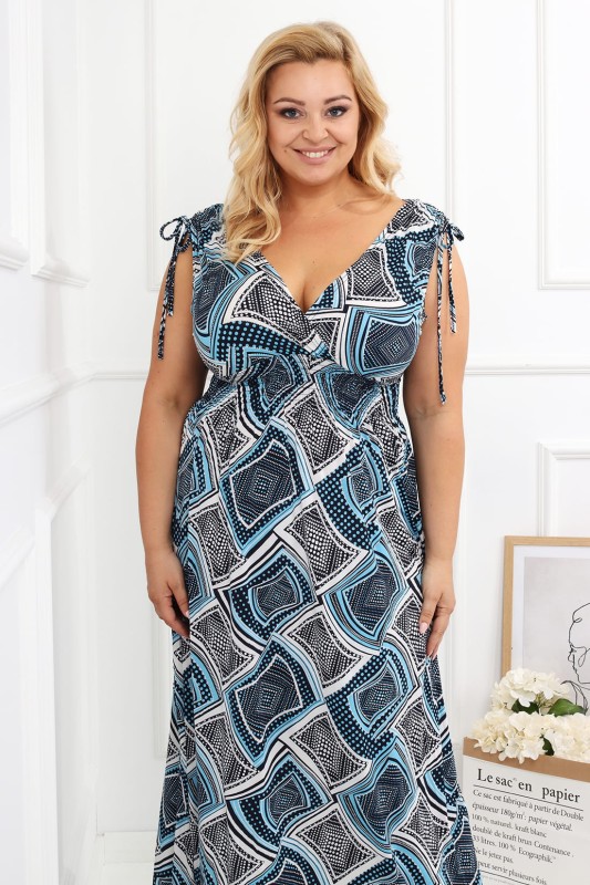 Sukienka maxi plus size Lasti ( r. 44-52)  
