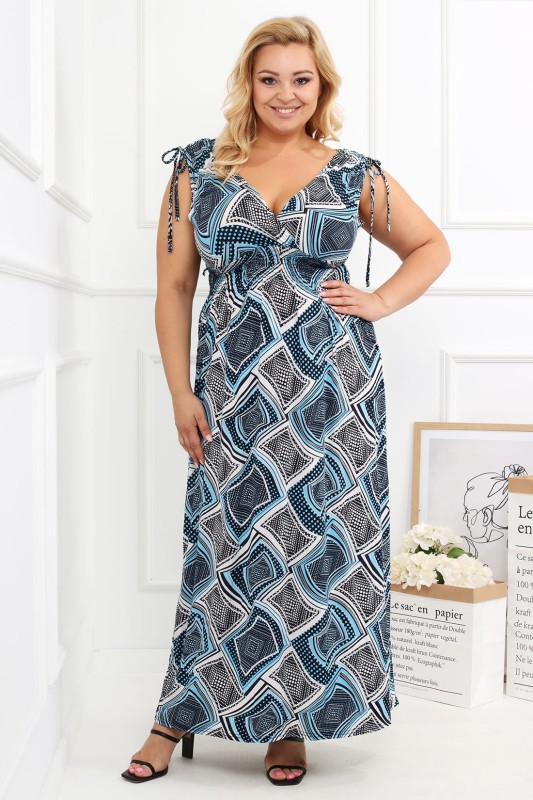Sukienka maxi plus size Lasti ( r. 44-52)  