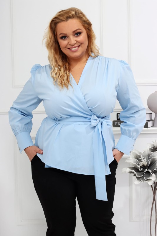 Koszula plus size kopertowa Bri ( r. 44-56)