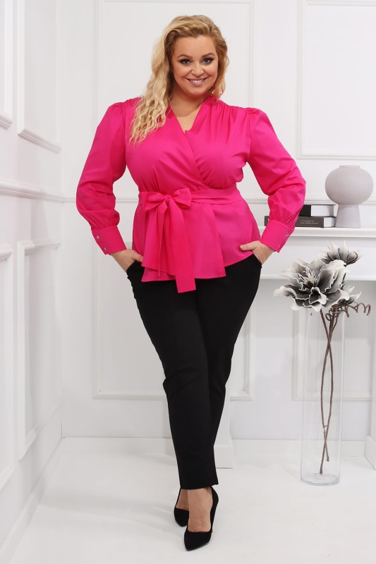 Koszula plus size kopertowa Bri ( r. 44-54)