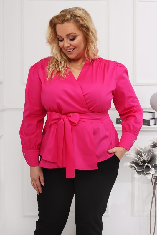 Koszula plus size kopertowa Bri ( r. 44-54)