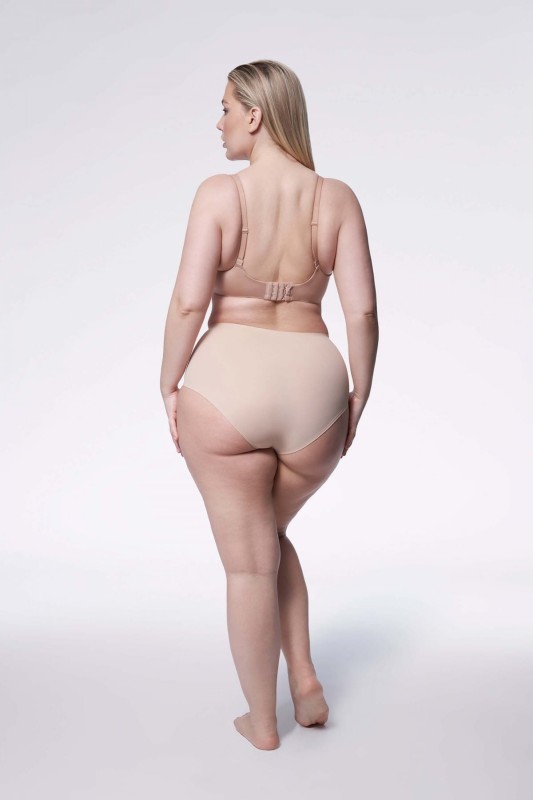 Majtki modelujące plus size Agat Beżowe
