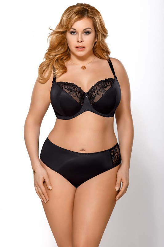 Majtki plus size Victoria K379 Czarne