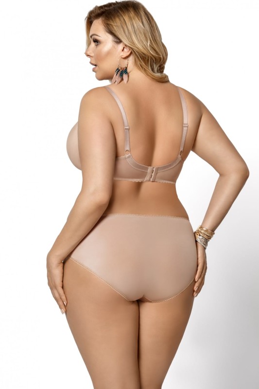 Majtki plus size Victoria K379 Beżowe