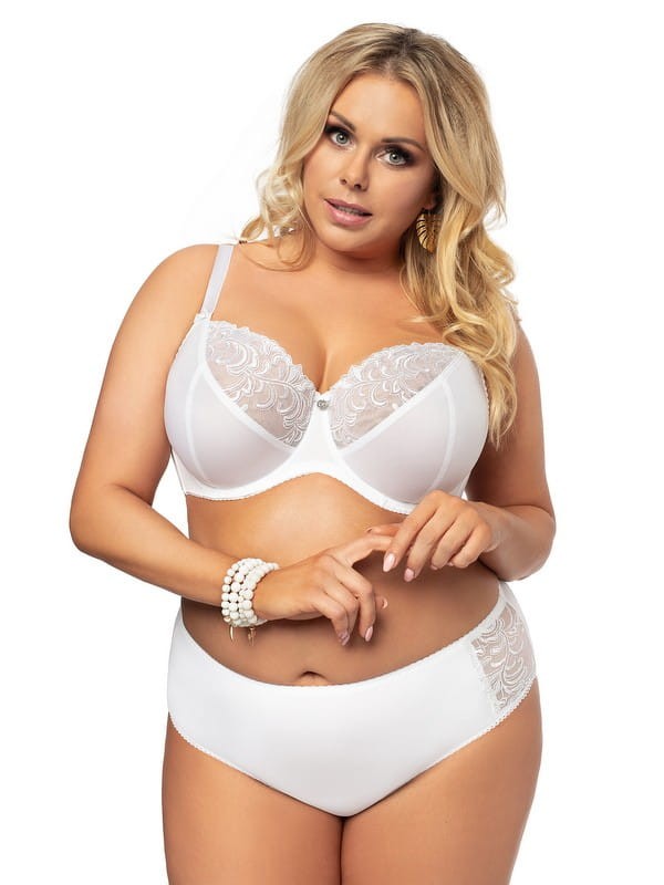 Majtki plus size Victoria K379 Biały