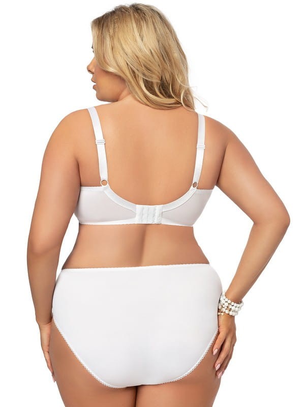 Majtki plus size Victoria K379 Biały