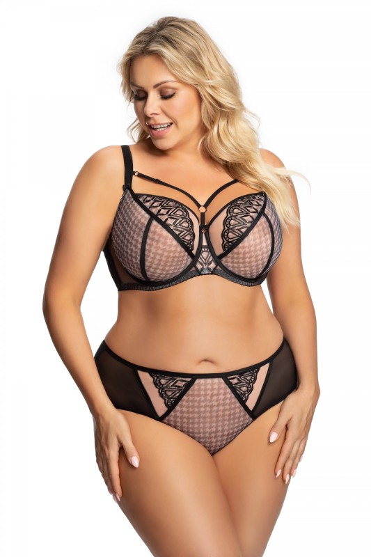 Biustonosz duże rozmiary Celine K701 Czarny