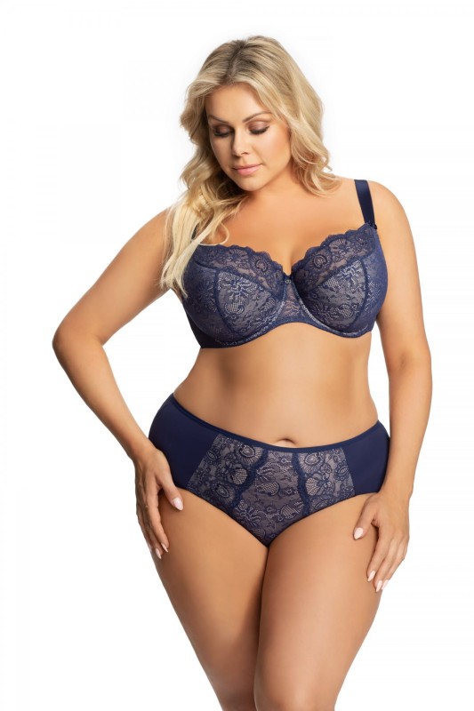 Majtki plus size Blanca K358 Granatowe
