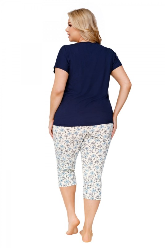 Piżama plus size Aria Plus Dark Blue