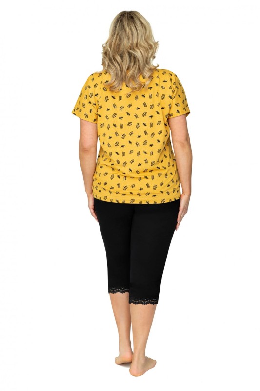Piżama Queen 3/4 Plus Size