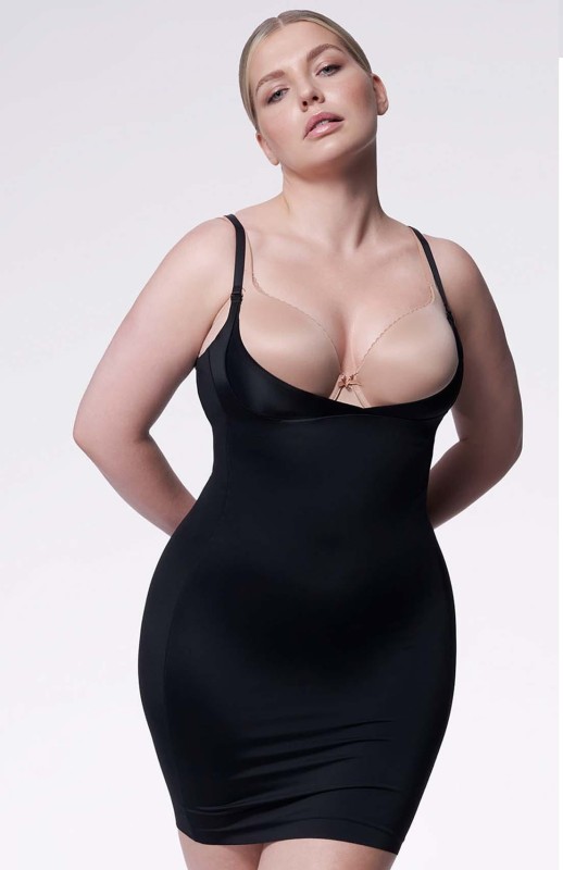 Halka wyszczuplająca plus size pod biust  222 Czarna