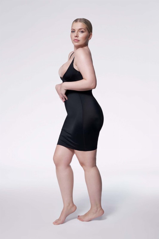 Halka wyszczuplająca plus size pod biust  222 Czarna