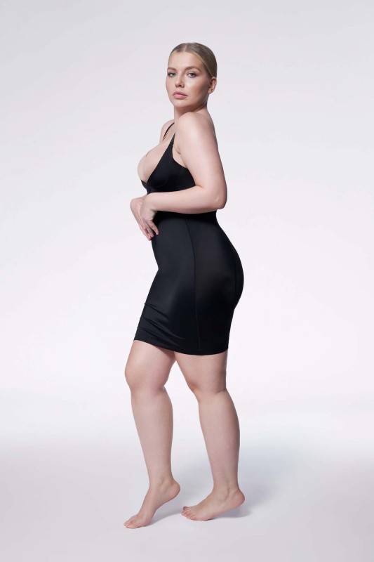 Halka wyszczuplająca plus size pod biust  222 Czarna