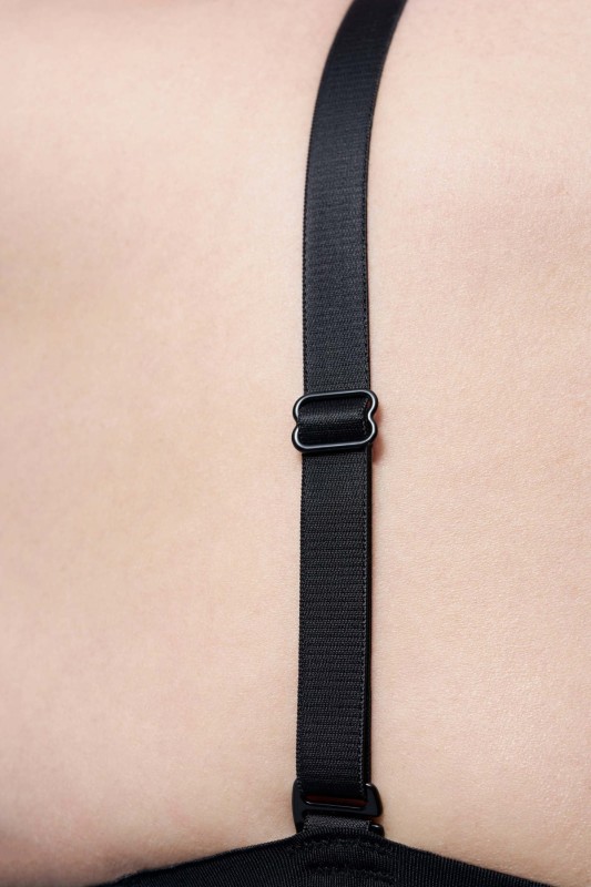 Halka wyszczuplająca plus size pod biust  222 Czarna