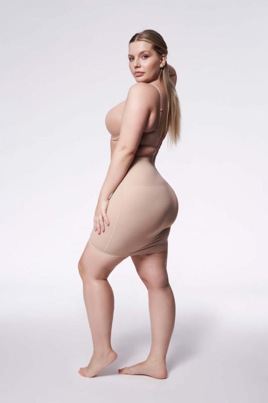 Wyszczuplająca półhalka plus size 220 Naturalna