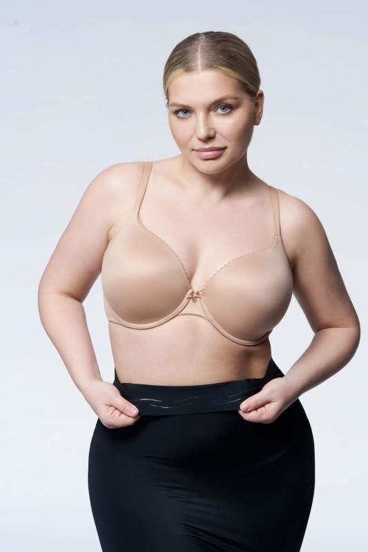 Wyszczuplająca półhalka plus size 220 Czarna