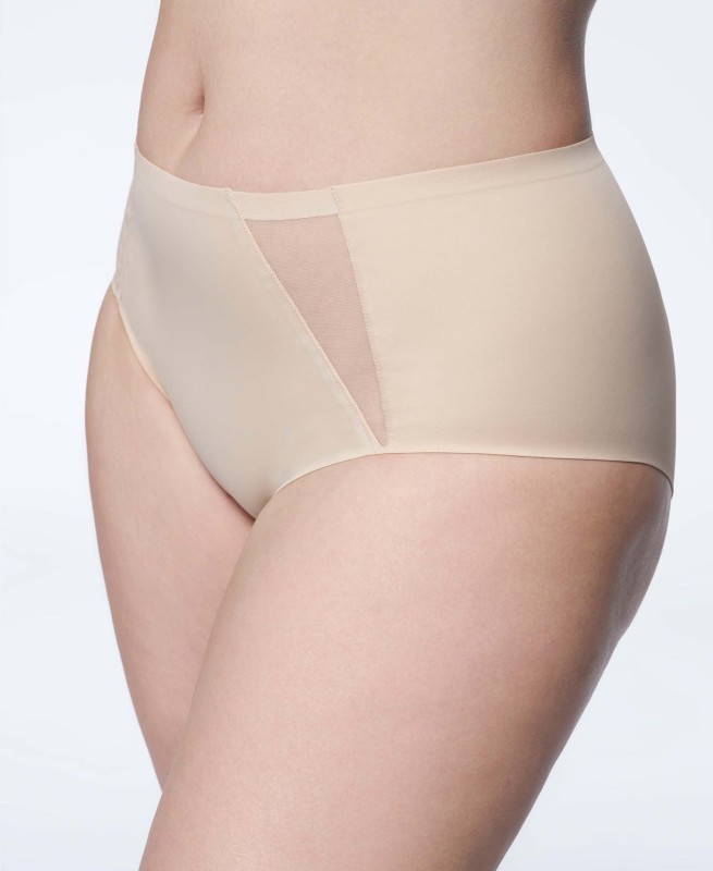 Majtki plus size bezszwowe Pearl Beżowe