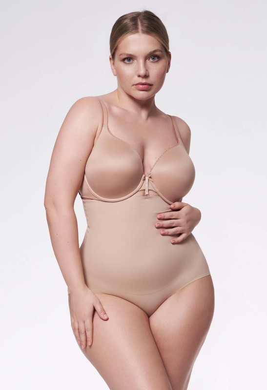 Majtki modelujące plus size extra wysoka talia 251 Naturalne