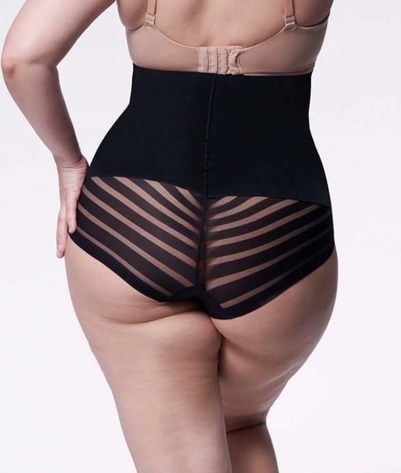 Figi wyszczuplające 141 (wysoka talia) Czarne