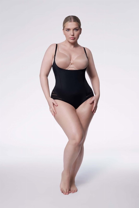 Body wyszczuplające plus size pod biust  119 Czarne