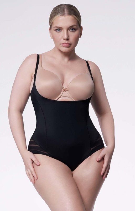 Body wyszczuplające plus size pod biust  119 Czarne