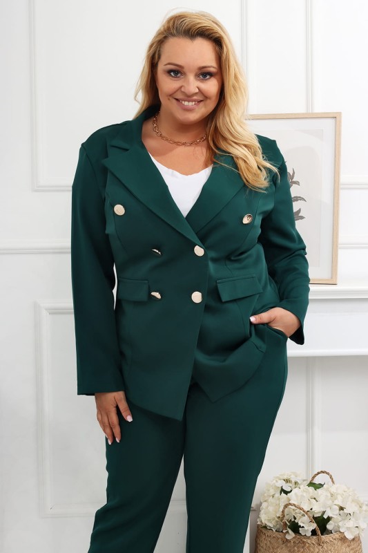 Garnitur plus size z GUZIKAMI LOVE ( r. 48-56)   - WYSYŁKA 24 H