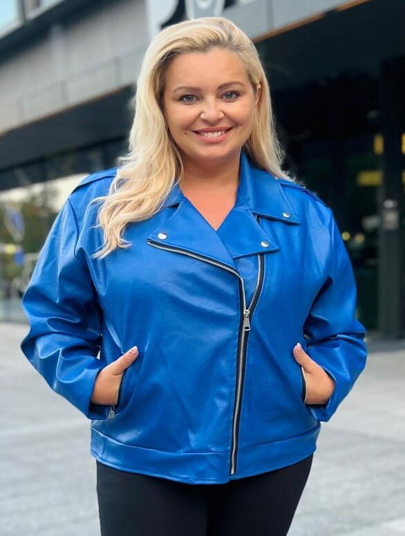 Ramoneska plus size ROKROL eko skóra (46-56)   