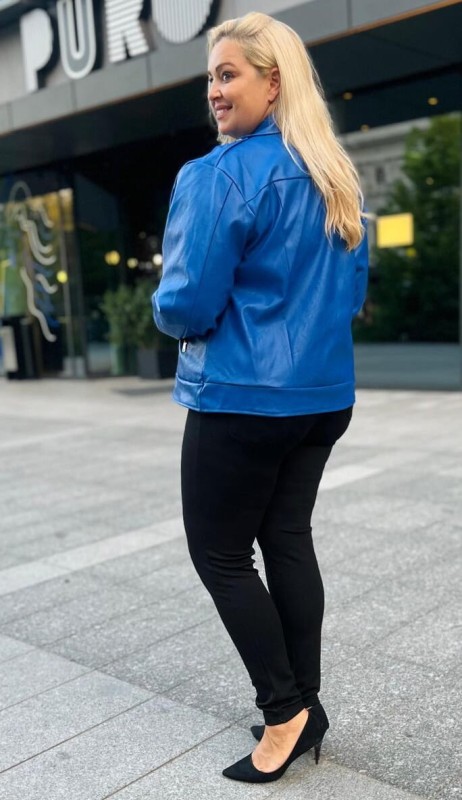 Ramoneska plus size ROKROL eko skóra (46-56)   