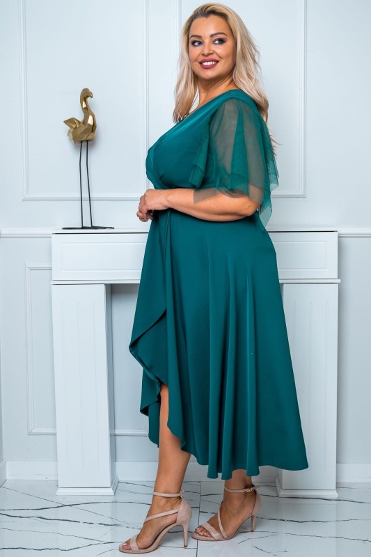 Sukienka wieczorowa plus size ELENA MIDI ( r. 48-54)   BESTSELLER