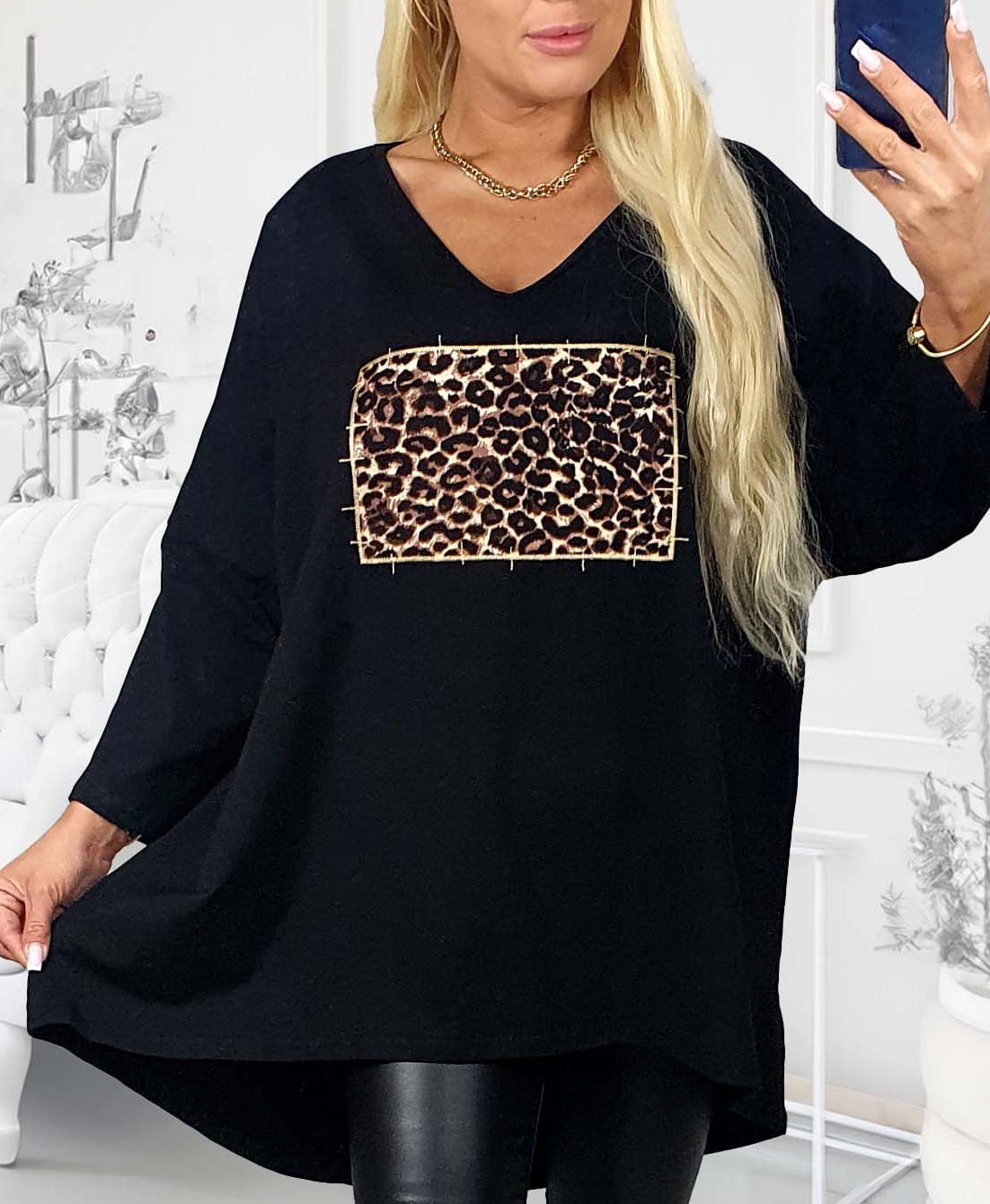 Tunika plus size bawełniana ( r. 48-56)   
