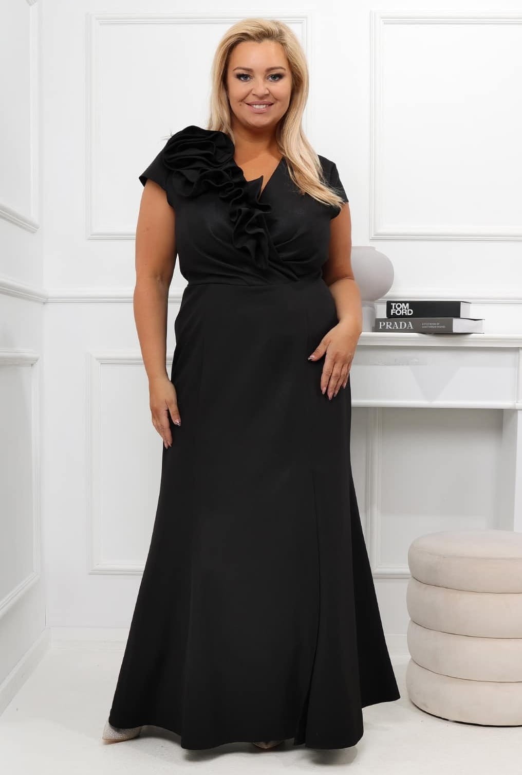 Sukienka maxi plus size ROSA ( r. 46-52)   