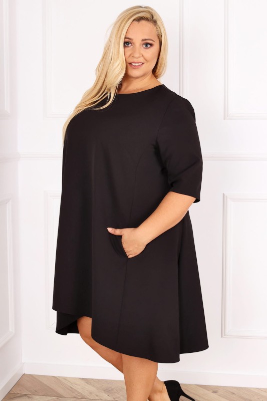 Trapezowa sukienka plus size HONEY ( r. 44-52)