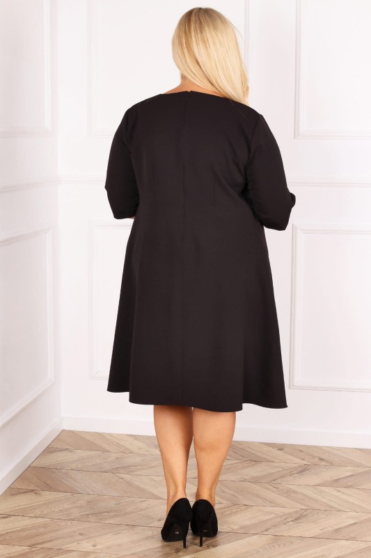 Trapezowa sukienka plus size HONEY ( r. 44-52)
