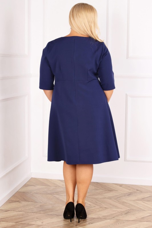 Trapezowa sukienka plus size HONEY ( r. 44-52)