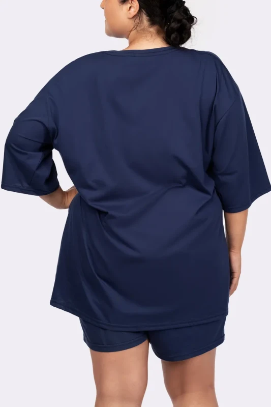 Piżama bawełniana plus size  PREMIUM - krótkie spodenki + krótki rękaw  ( r. 44-56)