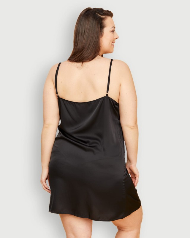 Satynowa koszulka nocna plus size PREMIUM ( r. 44-56)