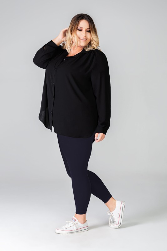 Legginsy Plus Size LUIZA 120 DEN sapphire - GRANAT