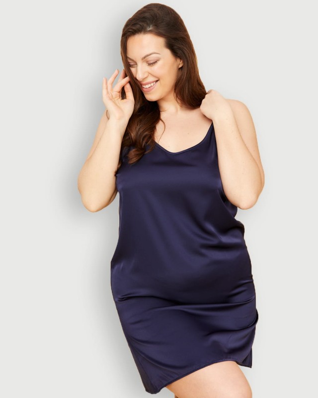 Satynowa koszulka nocna plus size PREMIUM ( r. 44-56) 