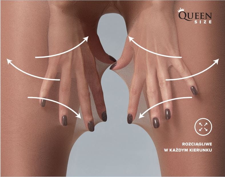  Rajstopy Queen Size VICTORIA 30 DEN jasper Plus Size 