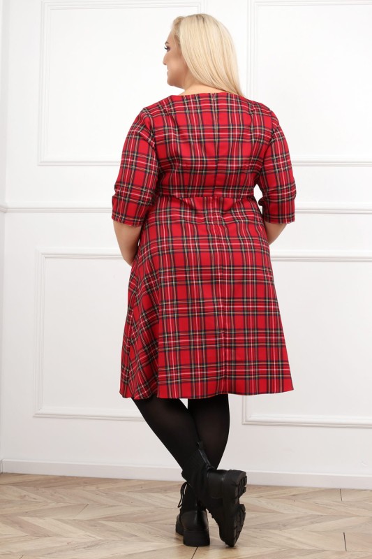 Trapezowa sukienka plus size HONEY ( r. 44-52)  