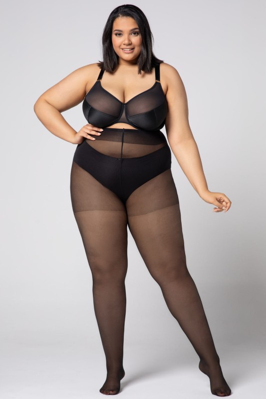 Rajstopy Plus Size  20 DEN - czarne ( XL-9XL) CHARLOTTE 