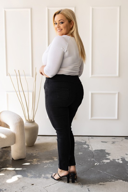 Spodnie jeansowe z guzikami ( r. 44 -52+)  BESTSELLER